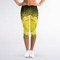 Manipura Chakra Spiritual Print Women's Capri Leggings