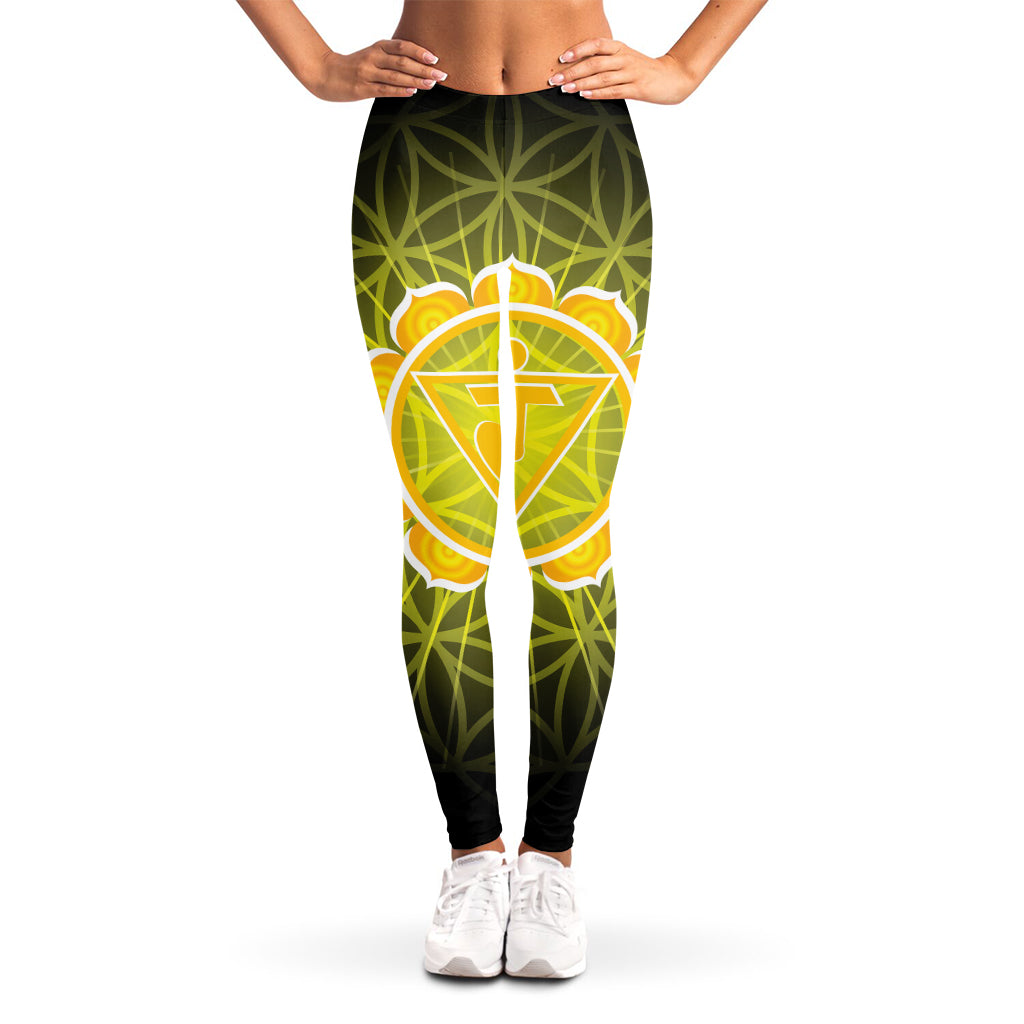 Manipura Chakra Spiritual Print Women's Leggings