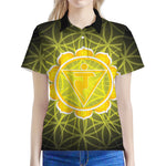 Manipura Chakra Spiritual Print Women's Polo Shirt