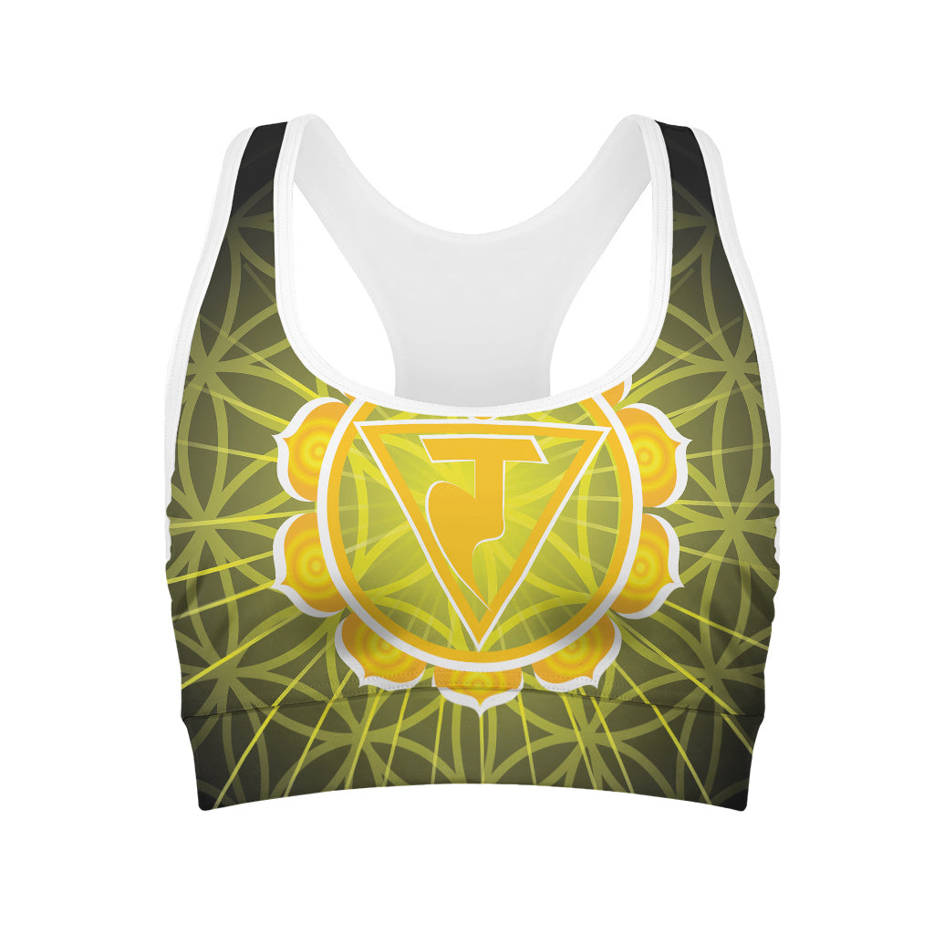 Manipura Chakra Spiritual Print Women's Sports Bra