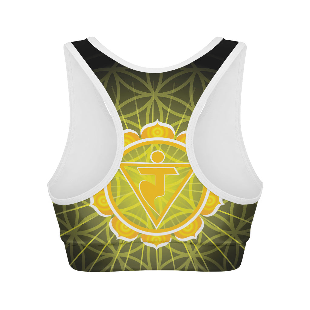 Manipura Chakra Spiritual Print Women's Sports Bra