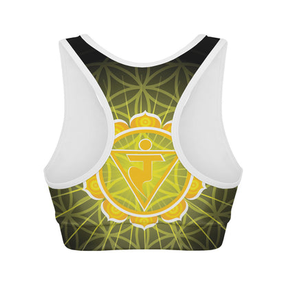 Manipura Chakra Spiritual Print Women's Sports Bra