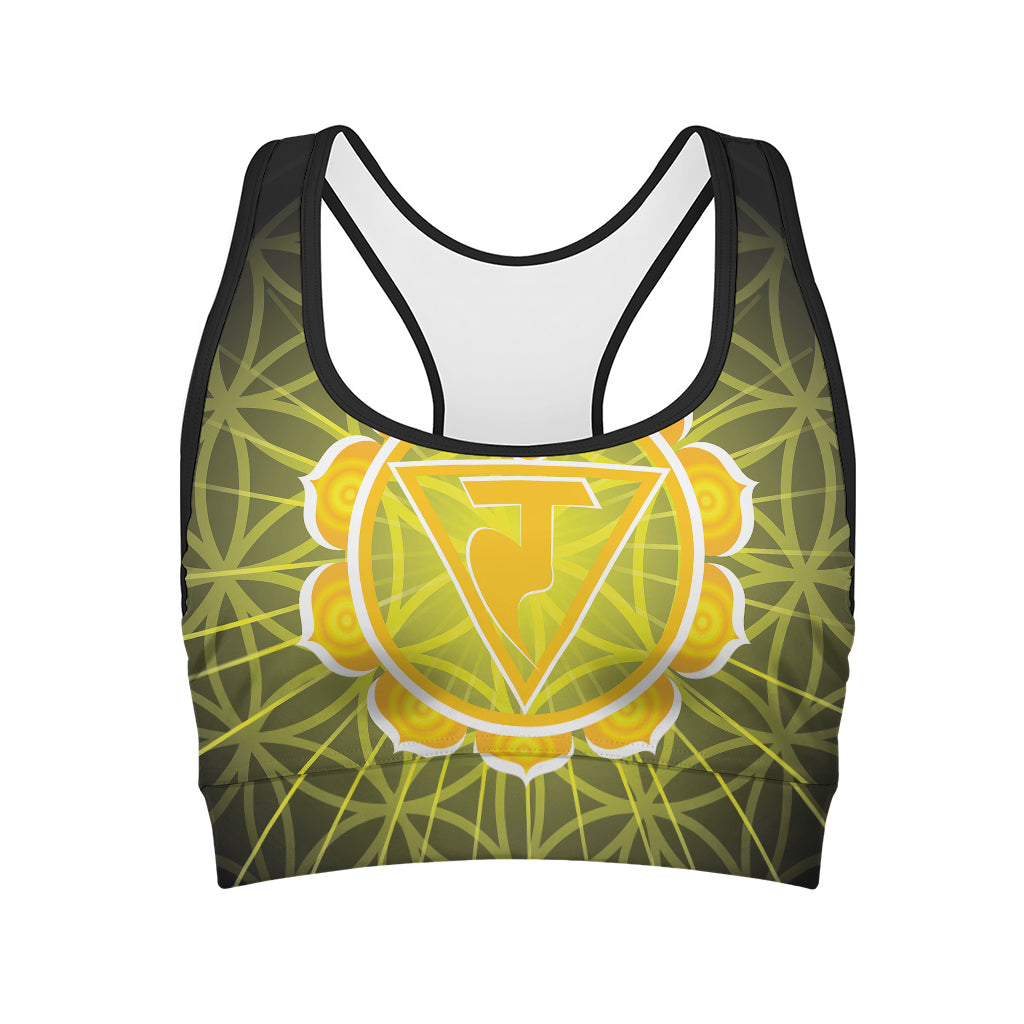 Manipura Chakra Spiritual Print Women's Sports Bra