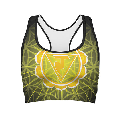 Manipura Chakra Spiritual Print Women's Sports Bra