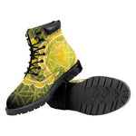 Manipura Chakra Spiritual Print Work Boots