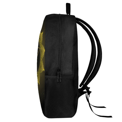 Manipura Chakra Symbol Print 17 Inch Backpack
