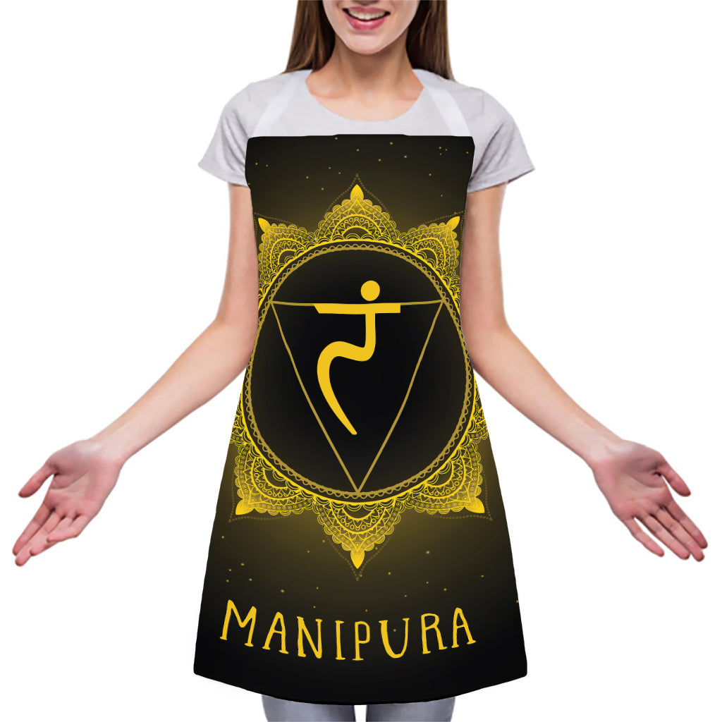 Manipura Chakra Symbol Print Adjustable Apron
