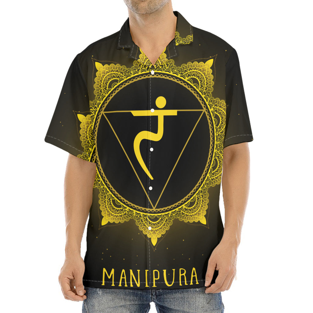 Manipura Chakra Symbol Print Aloha Shirt