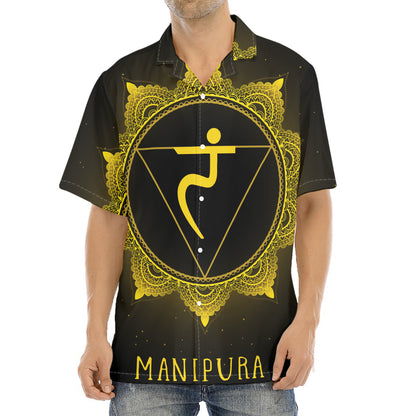 Manipura Chakra Symbol Print Aloha Shirt
