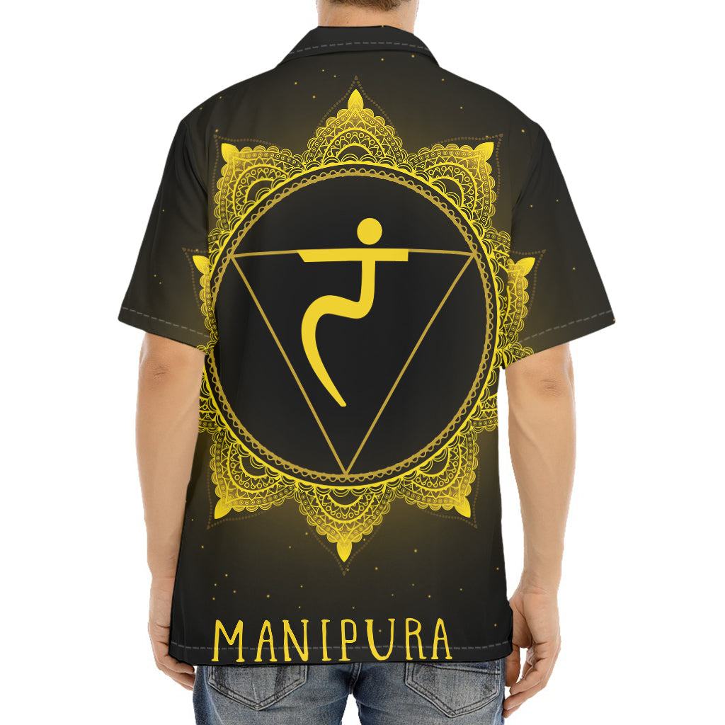 Manipura Chakra Symbol Print Aloha Shirt