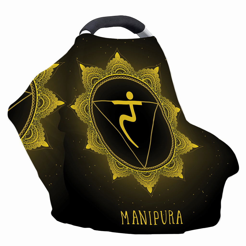 Manipura Chakra Symbol Print Baby Seat Cover