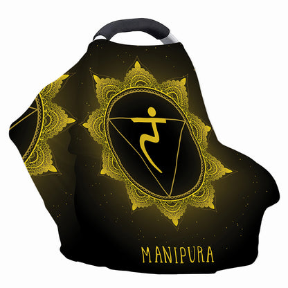Manipura Chakra Symbol Print Baby Seat Cover