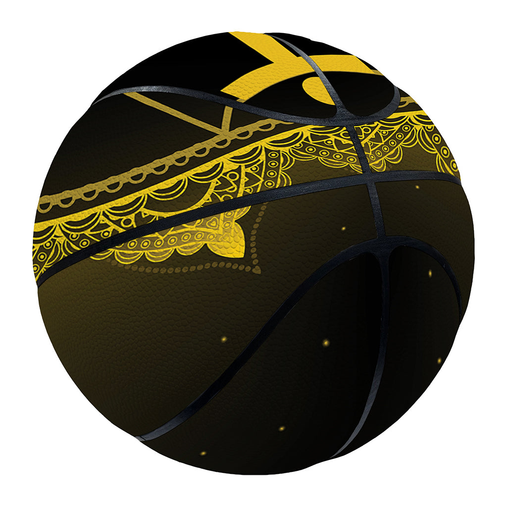 Manipura Chakra Symbol Print Basketball