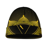 Manipura Chakra Symbol Print Beanie