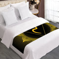 Manipura Chakra Symbol Print Bed Runner