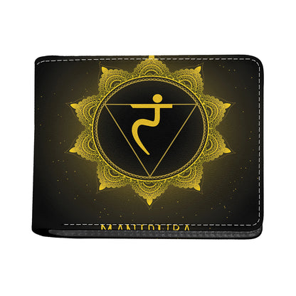 Manipura Chakra Symbol Print Bifold Wallet