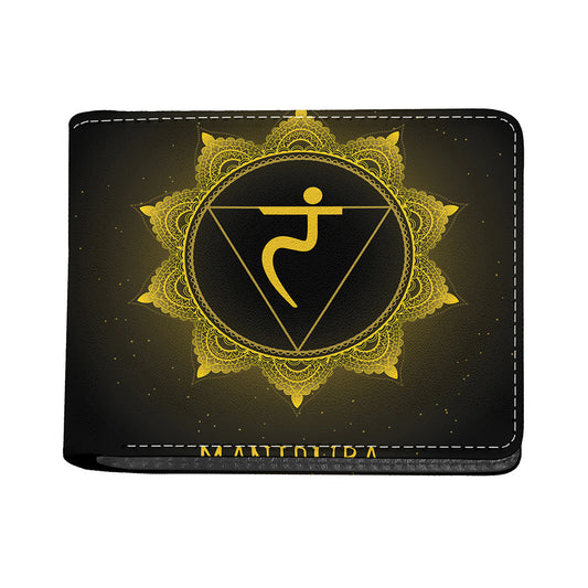 Manipura Chakra Symbol Print Bifold Wallet