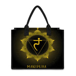 Manipura Chakra Symbol Print Canvas Tote Bag