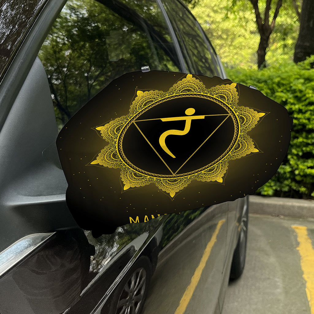 Manipura Chakra Symbol Print Car Side Mirror Covers
