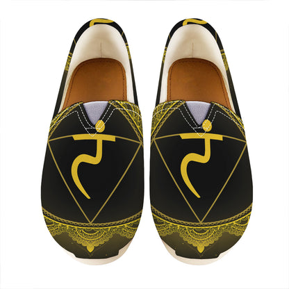 Manipura Chakra Symbol Print Casual Shoes