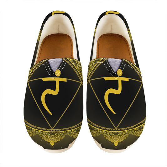 Manipura Chakra Symbol Print Casual Shoes
