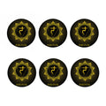 Manipura Chakra Symbol Print Coaster Set