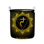 Manipura Chakra Symbol Print Collapsible Laundry Basket