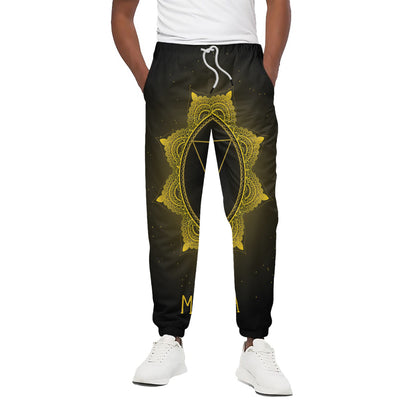 Manipura Chakra Symbol Print Cotton Pants