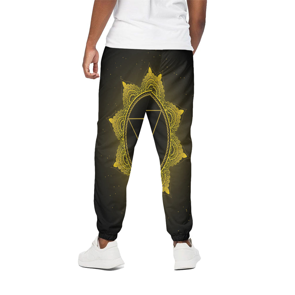 Manipura Chakra Symbol Print Cotton Pants