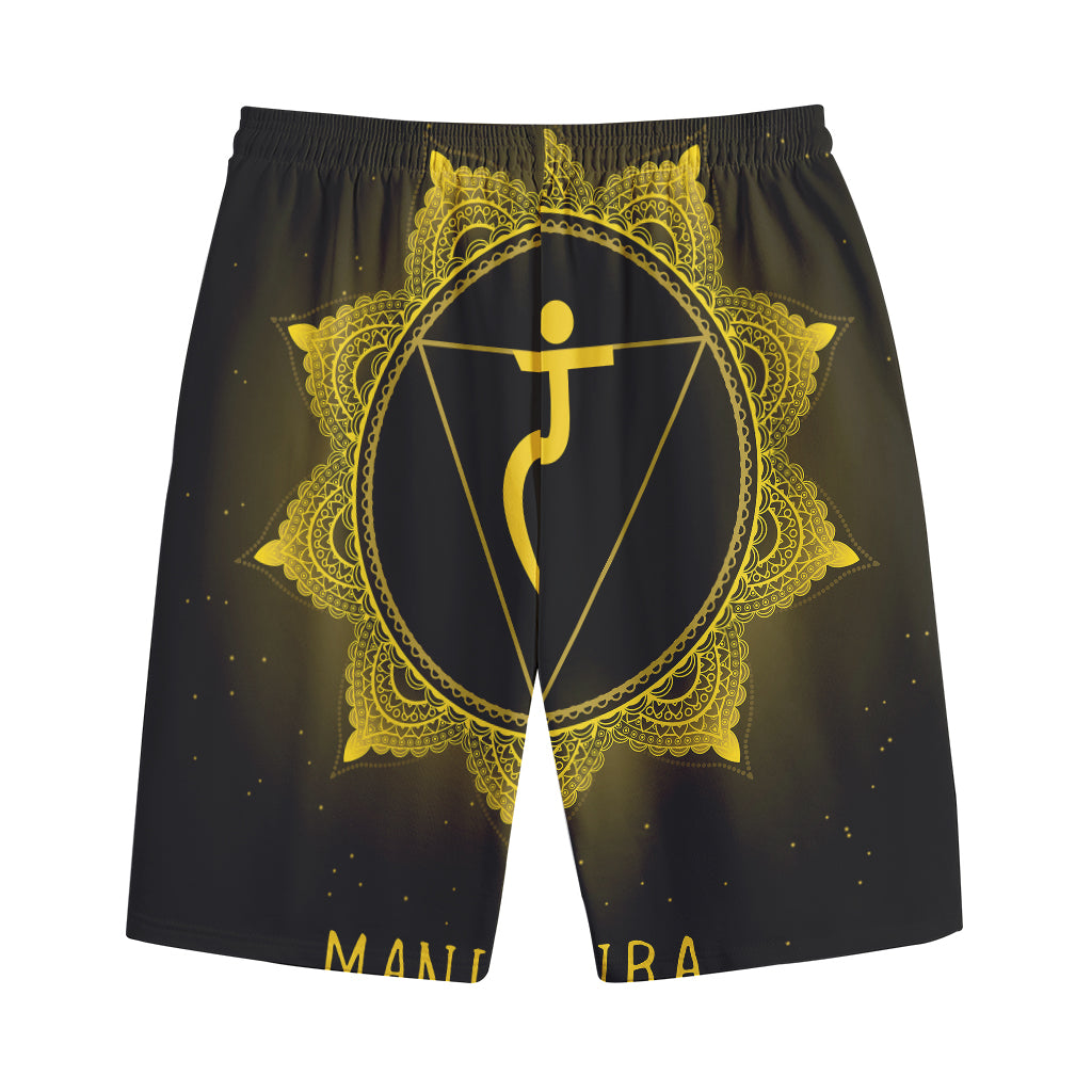 Manipura Chakra Symbol Print Cotton Shorts