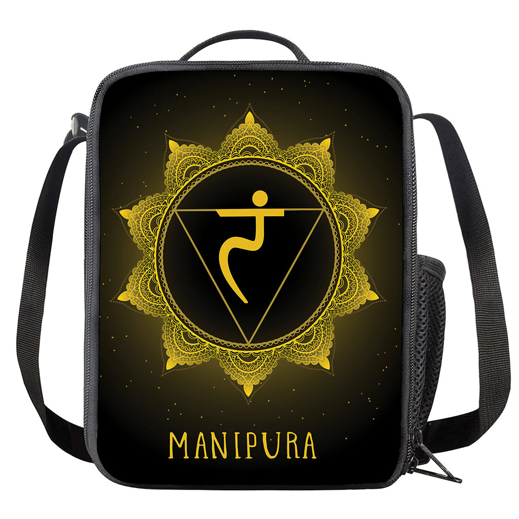 Manipura Chakra Symbol Print Crossbody Lunch Bag