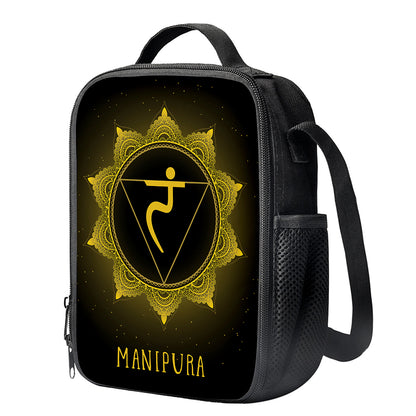 Manipura Chakra Symbol Print Crossbody Lunch Bag