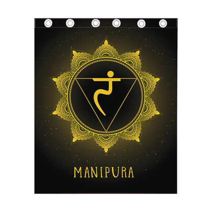 Manipura Chakra Symbol Print Curtain