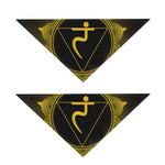 Manipura Chakra Symbol Print Dog Bandana