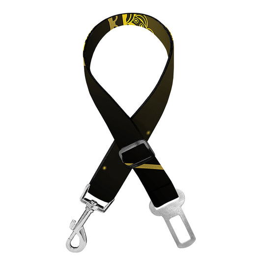 Manipura Chakra Symbol Print Dog Seat Belt