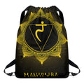 Manipura Chakra Symbol Print Drawstring Backpack
