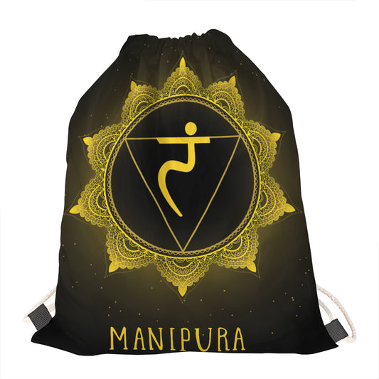 Manipura Chakra Symbol Print Drawstring Bag