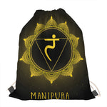 Manipura Chakra Symbol Print Drawstring Bag