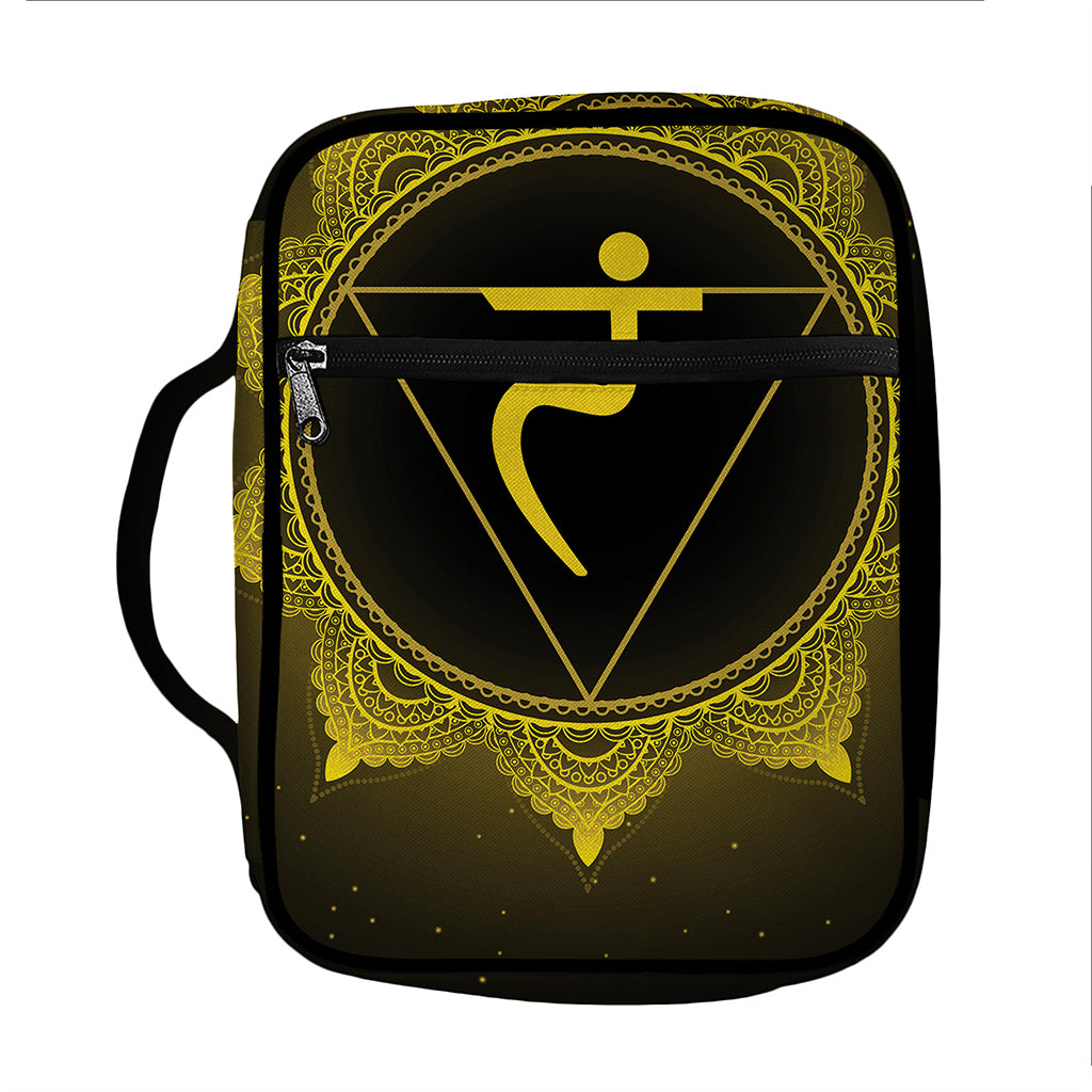 Manipura Chakra Symbol Print Front Pocket Bible Bag