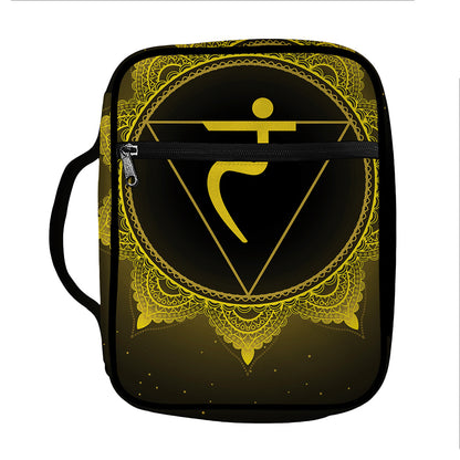 Manipura Chakra Symbol Print Front Pocket Bible Bag