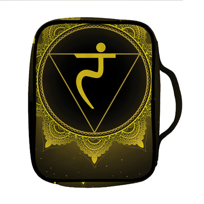 Manipura Chakra Symbol Print Front Pocket Bible Bag