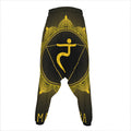 Manipura Chakra Symbol Print Hammer Pants