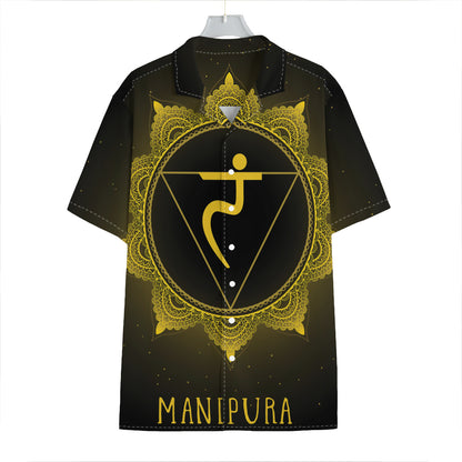 Manipura Chakra Symbol Print Hawaiian Shirt