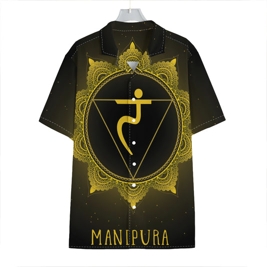 Manipura Chakra Symbol Print Hawaiian Shirt
