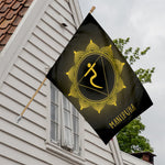 Manipura Chakra Symbol Print House Flag