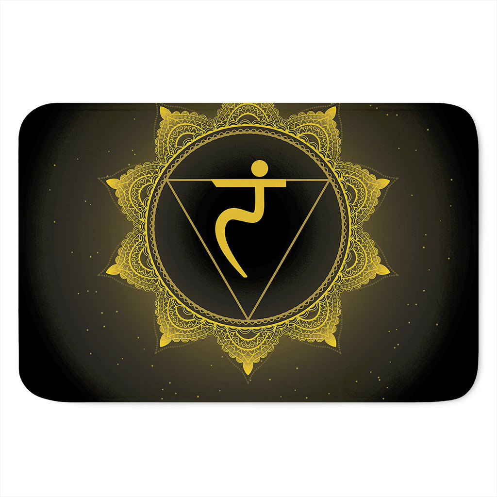 Manipura Chakra Symbol Print Indoor Door Mat