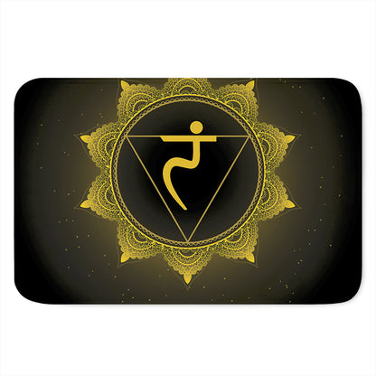 Manipura Chakra Symbol Print Indoor Door Mat