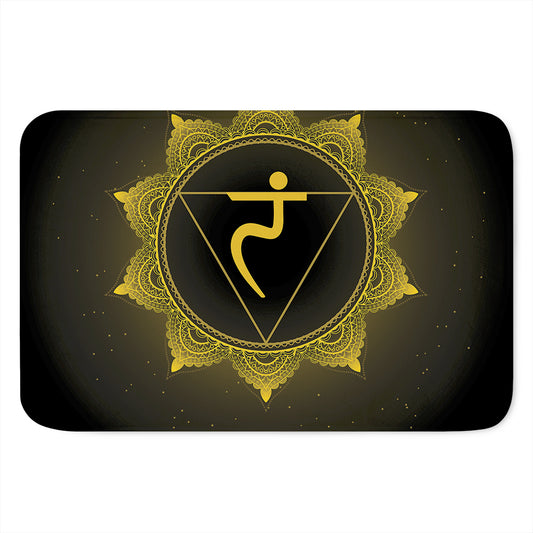 Manipura Chakra Symbol Print Indoor Door Mat