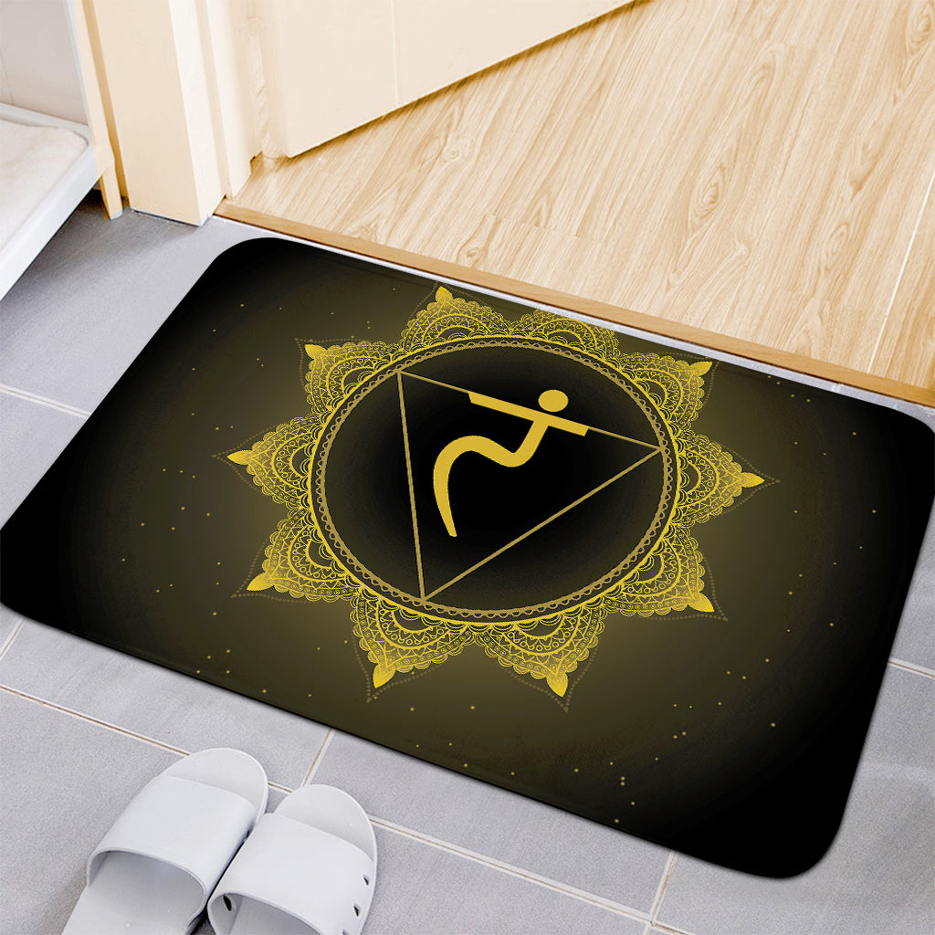 Manipura Chakra Symbol Print Indoor Door Mat