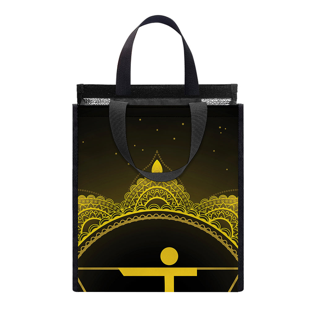 Manipura Chakra Symbol Print Insulated Lunch Tote